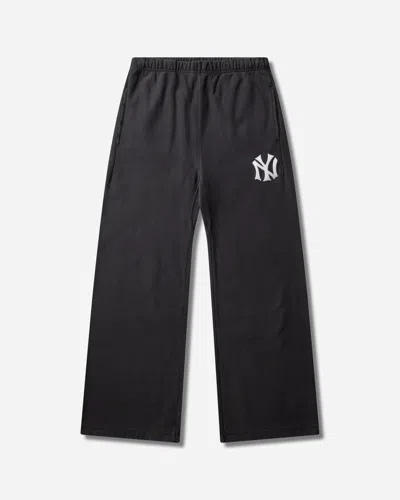 Champion Men S New York Yankees Mlb Cooperstown Wide Leg Sweatpants In Black