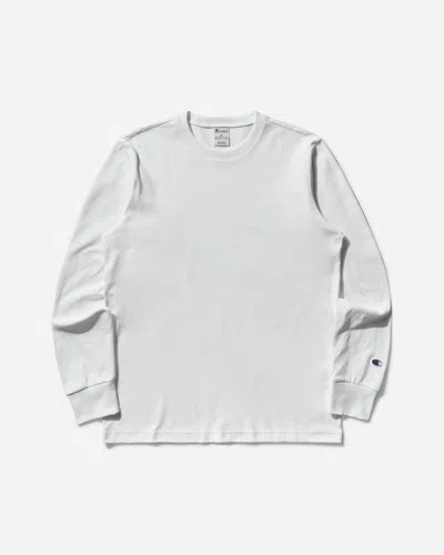 Champion Men S Reverse Weave Loose Fit Longsleeve T-shirt In White