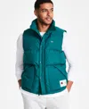 Champion Men's Solid-color Quilted Puffer Vest In Rain Forest