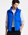 Champion Men's Solid-color Quilted Puffer Vest In Royal Blue (surf The Web)