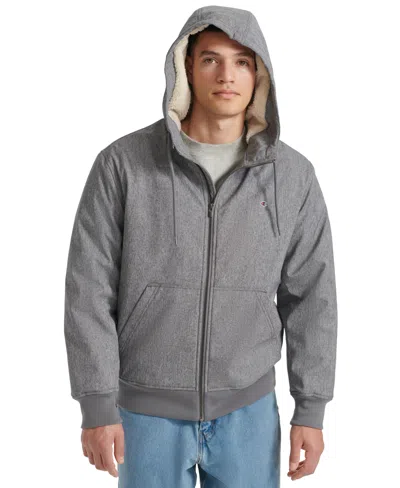 Champion Men's Sport Shell Hooded Zipper Jacket In Heather Grey