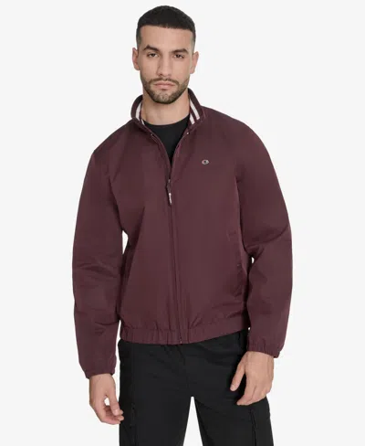 Champion Men's Stand Collar Golf Jacket In Animal Print