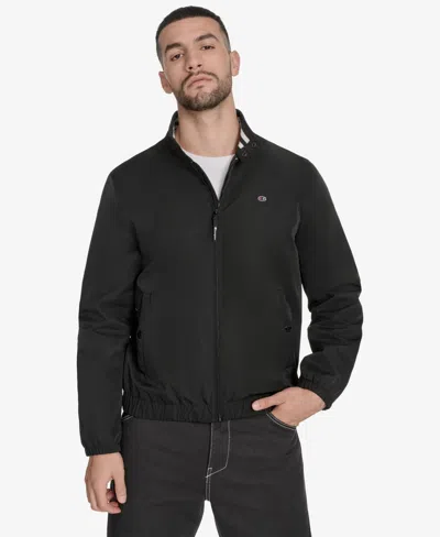 Champion Men's Stand Collar Golf Jacket In Black