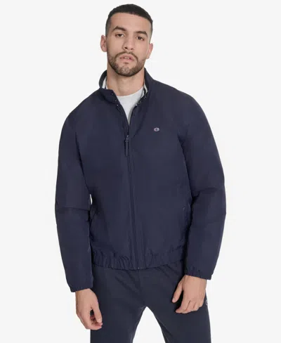 Champion Men's Stand Collar Golf Jacket In Blue