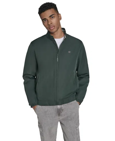 Champion Men's Stand Collar Golf Jacket In Green