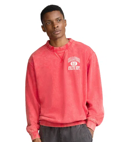 Champion Men's Time Capsule Crewneck Sweatshirt In Red