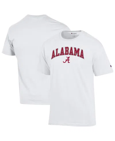 Champion Men's White Alabama Crimson Tide Arched Logo T-shirt