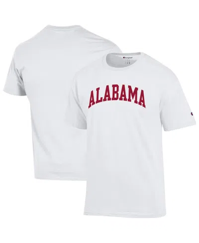 Champion Men's White Alabama Crimson Tide Basic Arch T-shirt