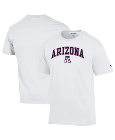 Champion Men's White Arizona Wildcats Arch Over Logo T-shirt