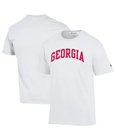 Champion Men's White Georgia Bulldogs Basic Arch T-shirt