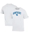 Champion Men's White Kentucky Wildcats Arch Over Logo T-shirt In White