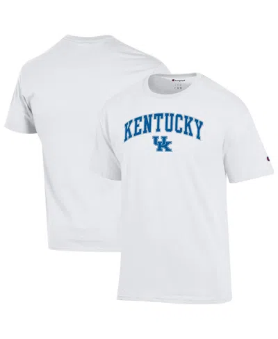 Champion Men's White Kentucky Wildcats Arch Over Logo T-shirt