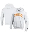 Champion Men's White Tennessee Volunteers Basic Arch Fleece Pullover Hoodie In White