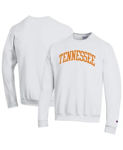 Champion Men's White Tennessee Volunteers Basic Arch Fleece Pullover Sweatshirt