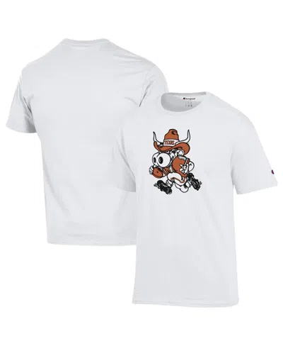 Champion Men's White Texas Longhorns Bevo T-shirt
