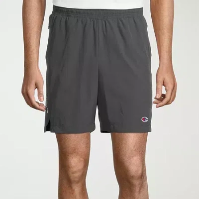 Champion Mens 7" Mid Rise Workout Shorts In Gray