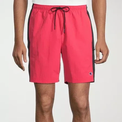 Champion Mens 7" Mid Rise Workout Shorts In Red