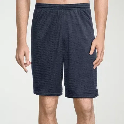Champion Mens 8 1/2" Mid Rise Workout Shorts In Blue