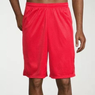 Champion Mens 8 1/2" Mid Rise Workout Shorts In Red
