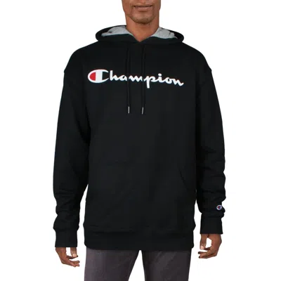 Champion Mens Comfy Cozy Hoodie In Black