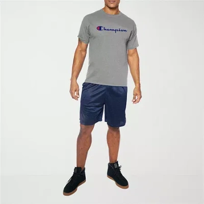 Champion Mens Crew Neck Short Sleeve Athletic Fit Big And Tall Graphic T-shirt In Gray