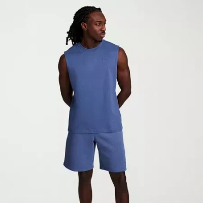 Champion Mens Crew Neck Short Sleeve Muscle T-shirt In Blue