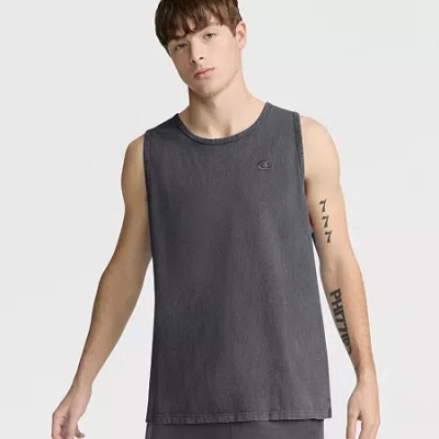 Champion Mens Crew Neck Sleeveless Active Tank Top In Gray