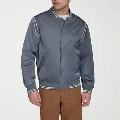 Champion Mens Midweight Bomber Jacket In Gray