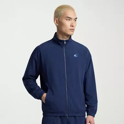 Champion Mens Midweight Track Jacket In Blue