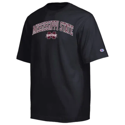 Champion Mens Mississippi State Bulldogs Ncaa Airbrush T-shirt In Black