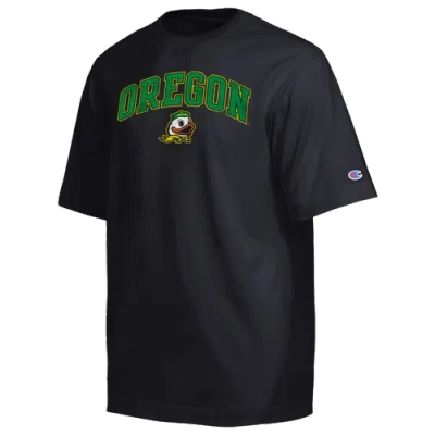 Champion Mens Oregon Ducks Ncaa Airbrush T-shirt In Black