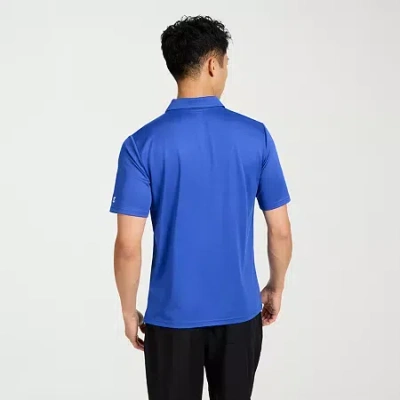 Champion Mens Regular Fit Short Sleeve Polo Shirt In Blue