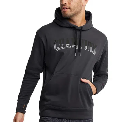 Champion Mens Sweatshirt Workout Hoodie In Black