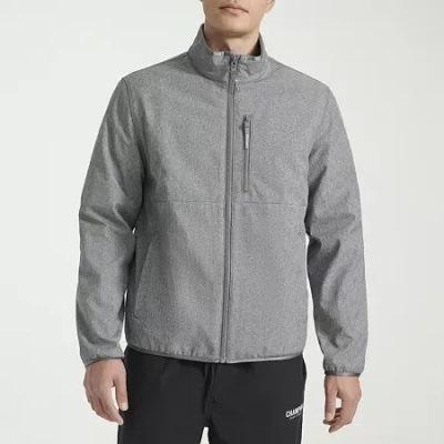 Champion Mens Water Resistant Midweight Softshell Jacket In Gray