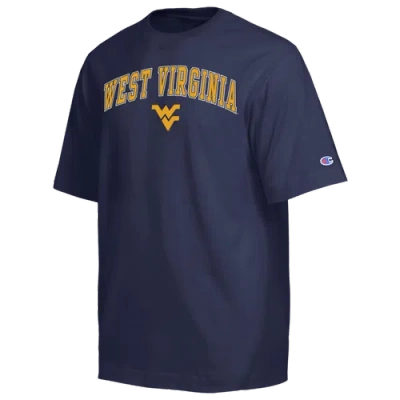 Champion Mens West Virginia Mountaineers Ncaa Mascot T-shirt In Blue