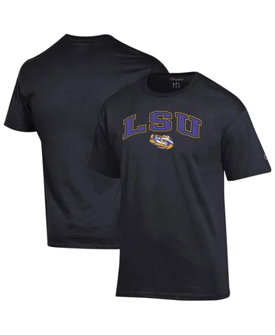 Champion Men'sâ Black Lsu Tigers Arch Over Logo T-shirt
