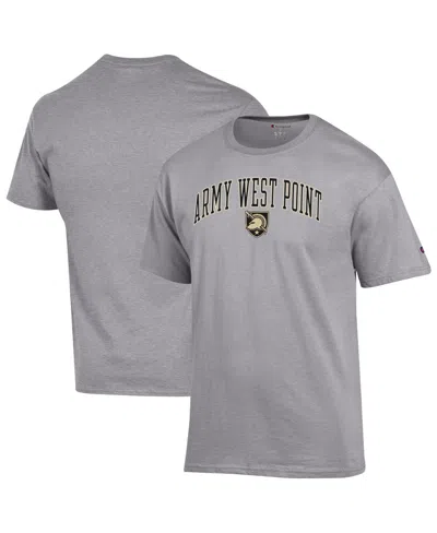 Champion Men's Heather Gray Army Black Knights Arch Over Logo T-shirt