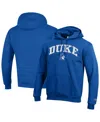 Champion Royal Duke Blue Devils Basic Arch Fleece Pullover Hoodie In Blue