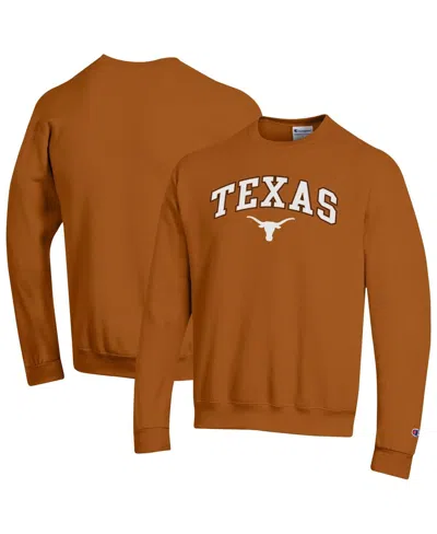 Champion Men'sâ Texas Orange Texas Longhorns Arch Over Logo Pullover Sweatshirt