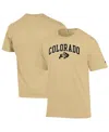 Champion Men'sâ Vegas Gold Colorado Buffaloes Arched Logo T-shirt In Brown