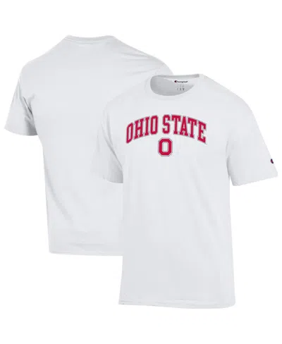 Champion Men'sâ White Ohio State Buckeyes Arched Logo T-shirt