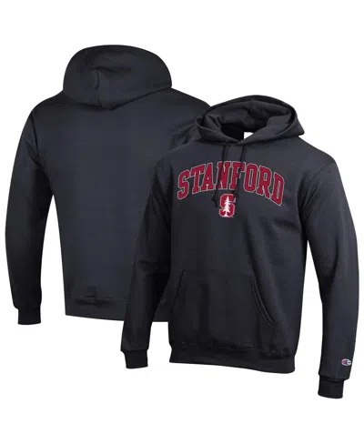 Champion Men'sâ Black Stanford Cardinal Arch Over Logo Pullover Hoodie