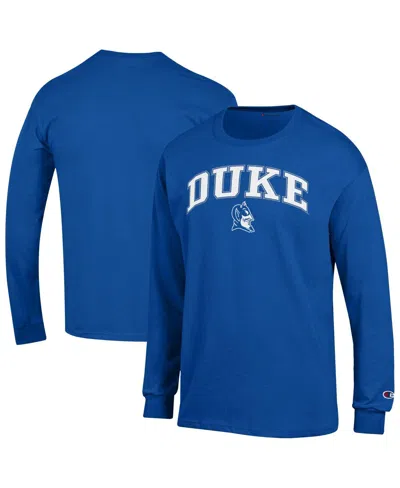 Champion Royal Duke Blue Devils Arch Over Logo Long Sleeve T-shirt