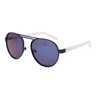 Champion White Metal Sunglasses In Blue