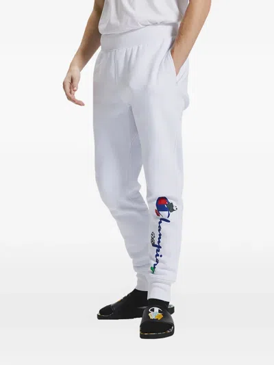 Champion Monopoly Jogger Track Pants In White
