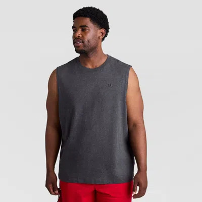 Champion Muscle Tank, C Logo - Big & Tall In Granite Heather