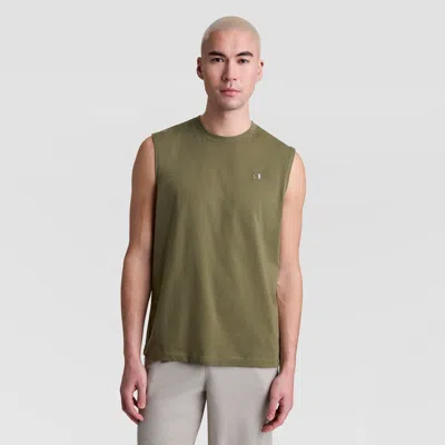 Champion Muscle Tank, C Logo In Green