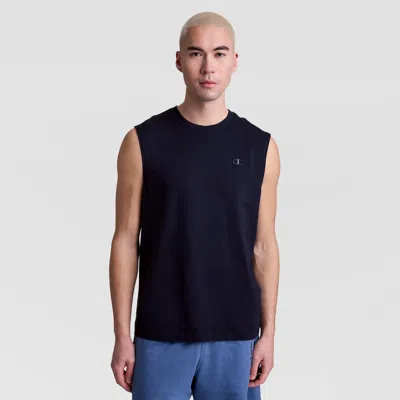 Champion Muscle Tank, C Logo In Deep Navy