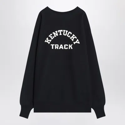 Champion Navy Blue Sweatshirt True To Archive Reverse Weave Men In Black