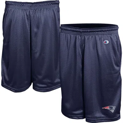 Champion Navy New England Patriots Classic Mesh Shorts In Blue